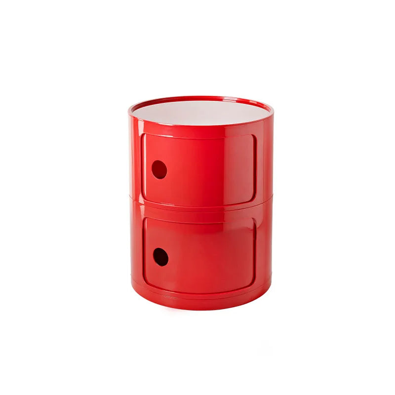 Nordic Ins Network Red Bedside Cabinet Modern Simple