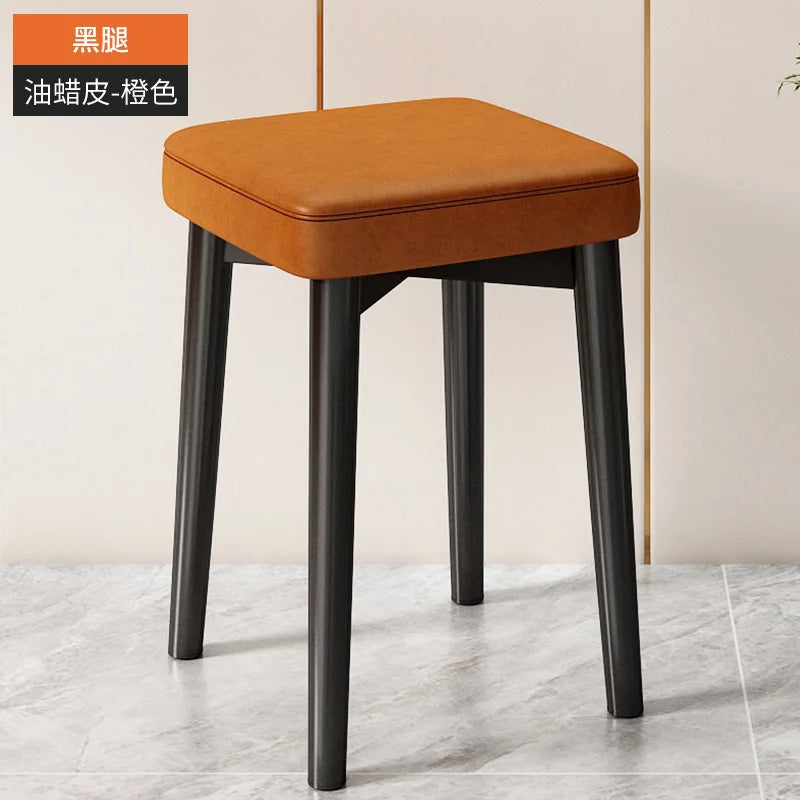 Nordic Luxury Dining Chairs Home Stackable Stools Modern