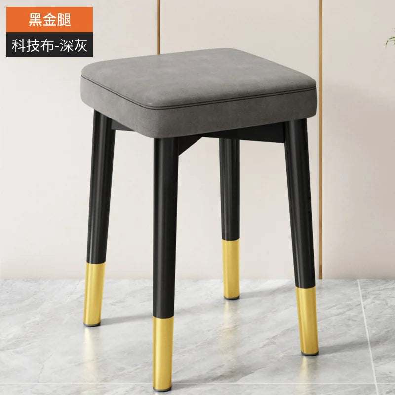 Nordic Luxury Dining Chairs Home Stackable Stools Modern