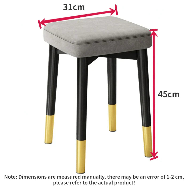 Nordic Luxury Dining Chairs Home Stackable Stools Modern