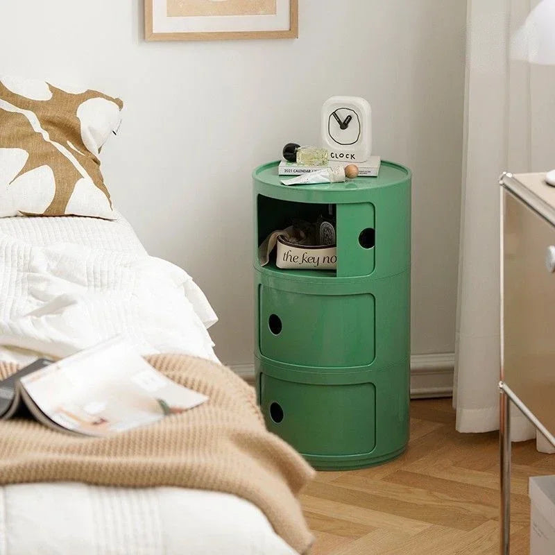 Nordic Net Red Bedroom Bedside Table Modern Minimalist