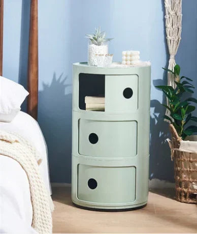 Nordic Net Red Bedroom Bedside Table Modern Minimalist