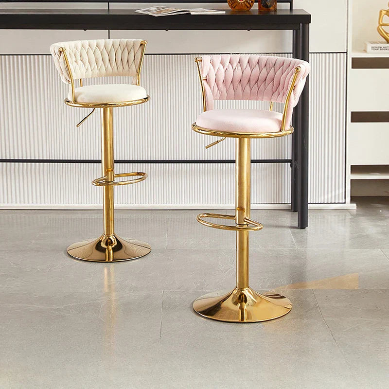 Nordic Rotating Lifting Bar Chair High Foot Stool