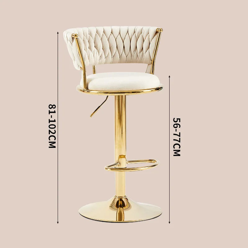 Nordic Rotating Lifting Bar Chair High Foot Stool