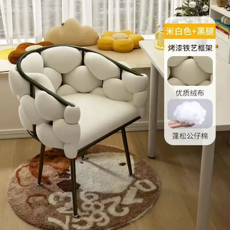 Nordic Vanity Chair Girls Comfortable Bedroom Living Room