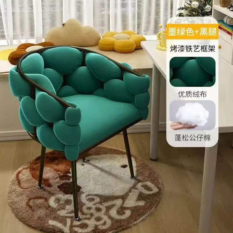 Nordic Vanity Chair Girls Comfortable Bedroom Living Room