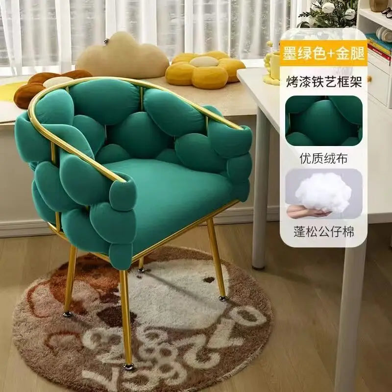 Nordic Vanity Chair Girls Comfortable Bedroom Living Room