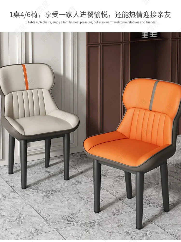 Nordic restaurant chair family dining table luxury armchair