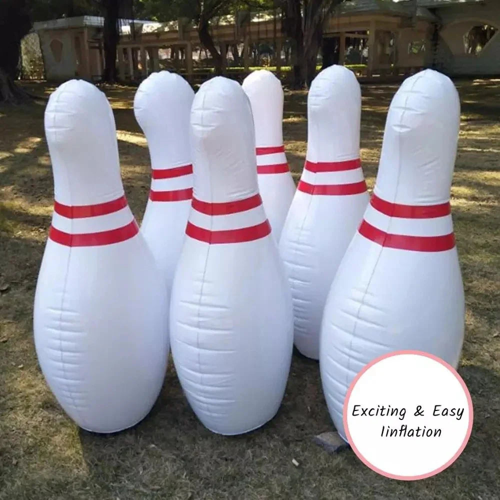 Novelty Place Giant Inflatable Bowling Set for Kids