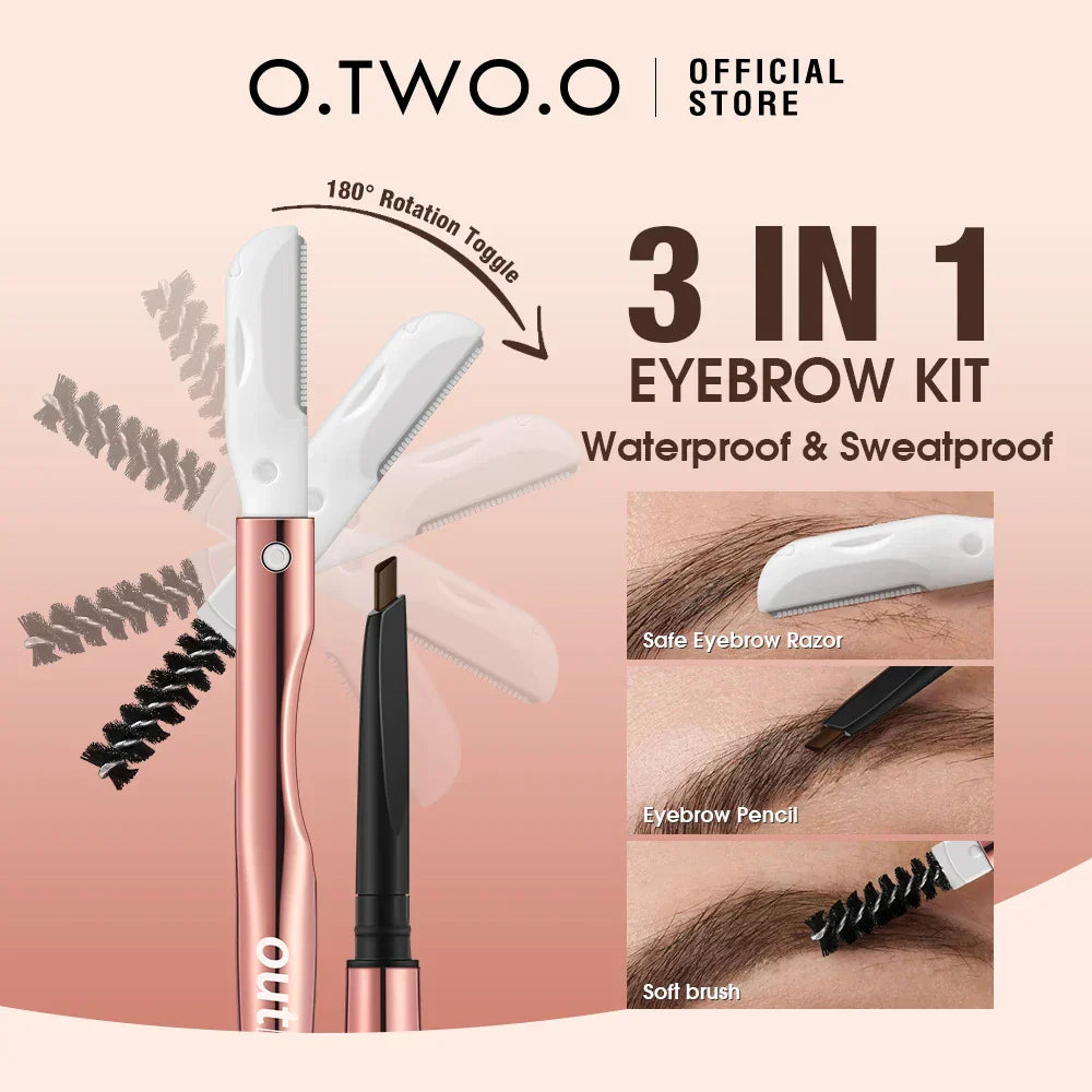O.TWO.O 12pcs/set Face Powder Eyeliner Pencil Lasting Eyebrow