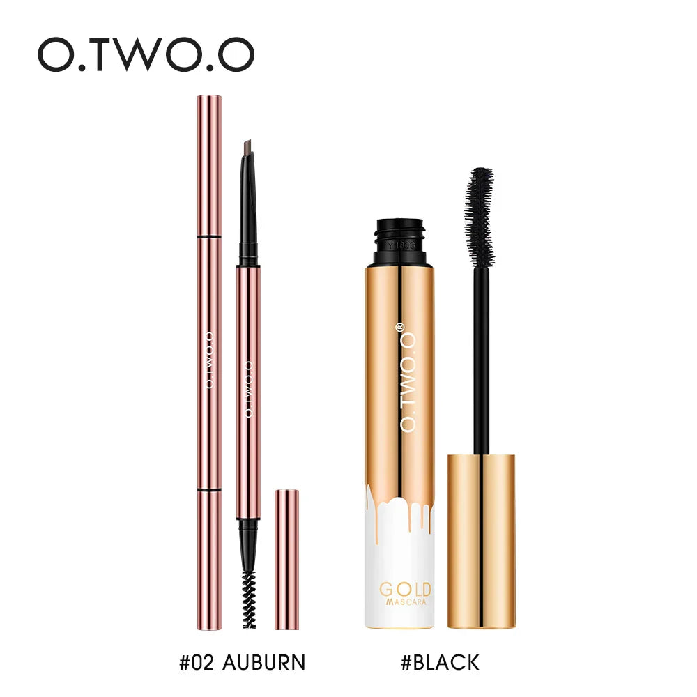 O.TWO.O Mascara Eyebrow Pencil Makeup Set Waterproof Long-lasting