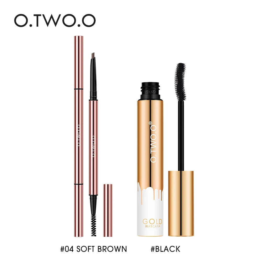 O.TWO.O Mascara Eyebrow Pencil Makeup Set Waterproof Long-lasting
