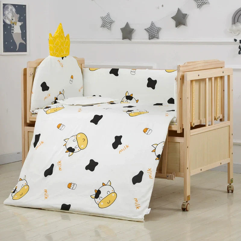 Baby Crib Electric Cradle Bed Patchwork Big Bed
