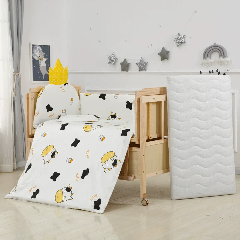 Baby Crib Electric Cradle Bed Patchwork Big Bed