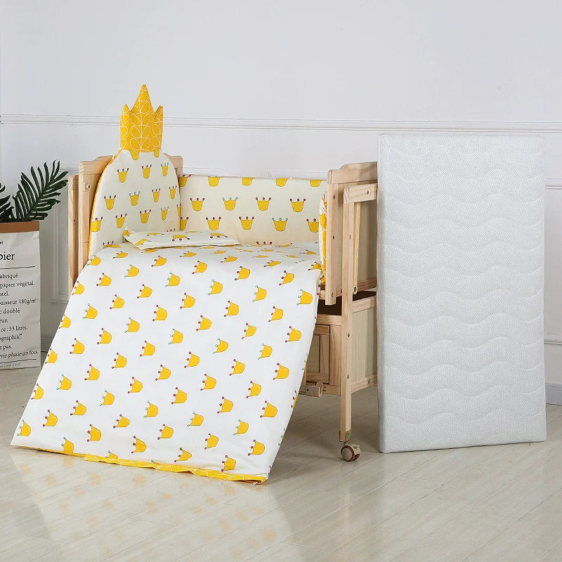 Baby Crib Electric Cradle Bed Patchwork Big Bed