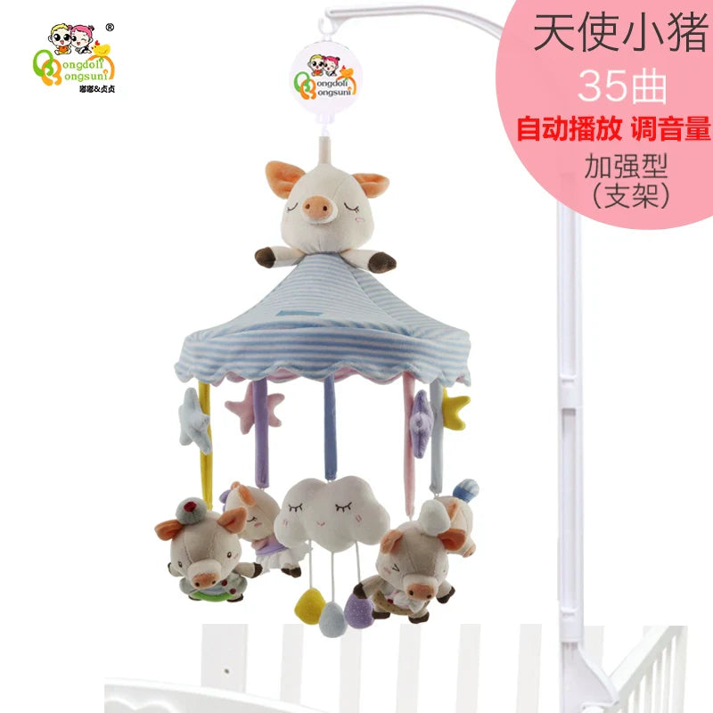 Baby Bed Bell Fabric Music Rotate Bedside Bell