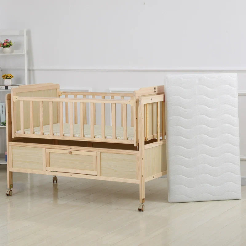 Baby Crib Electric Cradle Bed Patchwork Big Bed