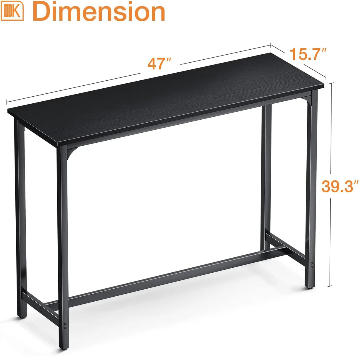 ODK 63" Bar Table, Height Pub Counter Rectangular