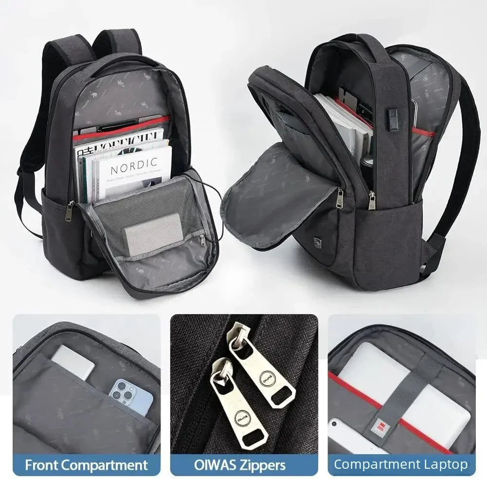 OIWAS 17 Inch Laptop Backpack With USB Charging