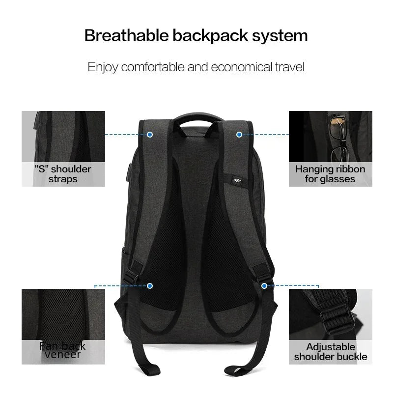OIWAS 17 Inch Laptop Backpack With USB Charging
