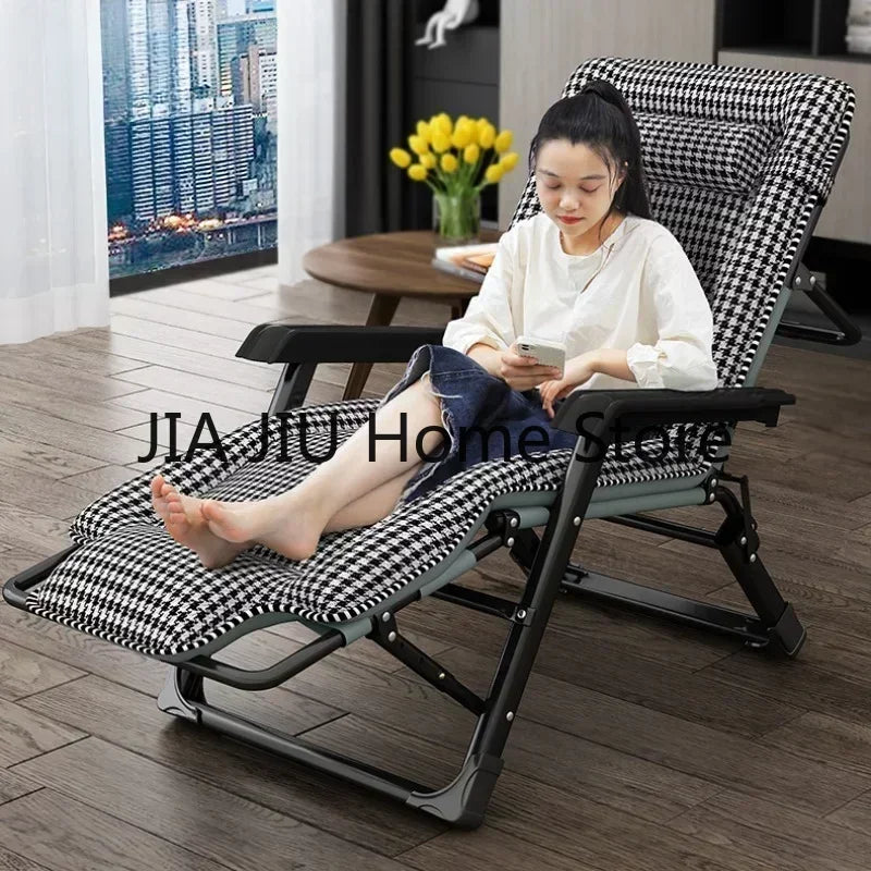 Office Beach Chaise Lounge Relaxing Folding Balcony Lazy