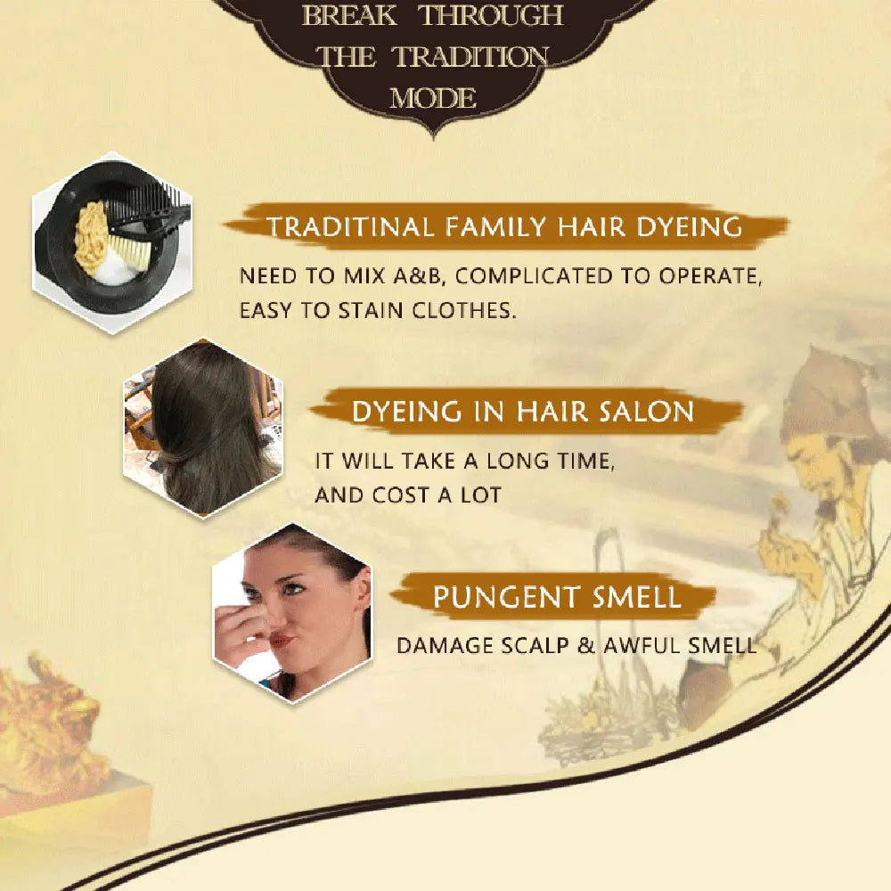 Organic Permanent Hair Shampoo to Dye canas Women