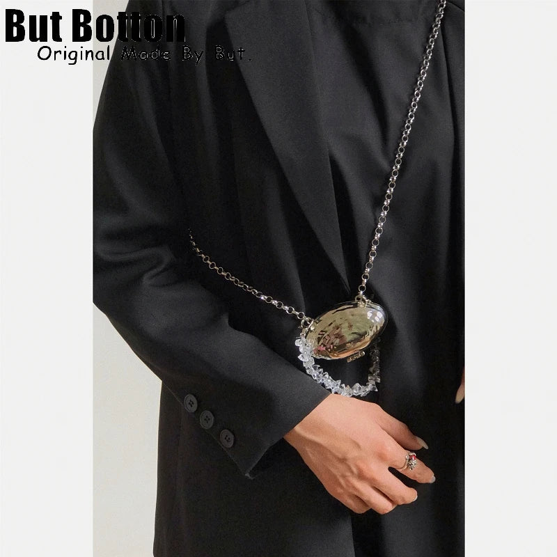 Original Fashion Silver Small Shell Bag Women girl