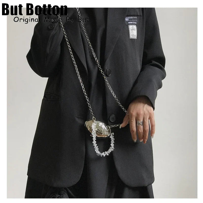 Original Fashion Silver Small Shell Bag Women girl