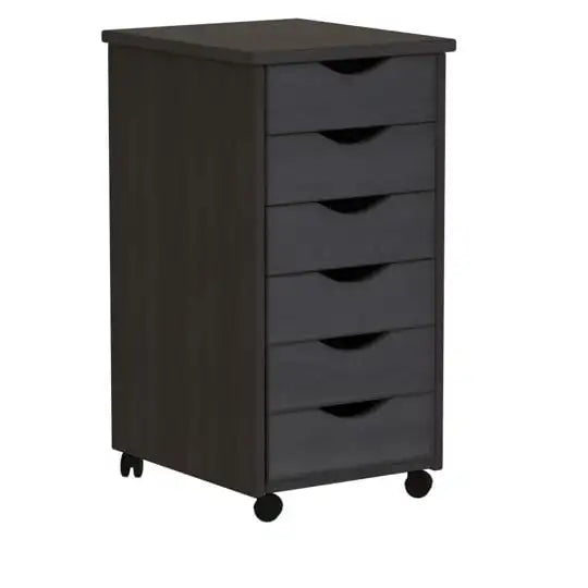 Original Roll Cart, Solid Wood, 6 Drawer Roll
