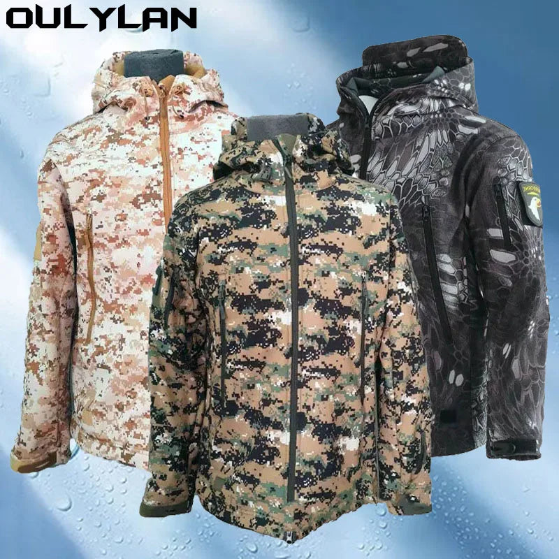 Oulylan Windproof Military Shark Skin Soft Shell Jacket