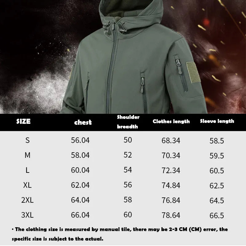 Oulylan Windproof Military Shark Skin Soft Shell Jacket