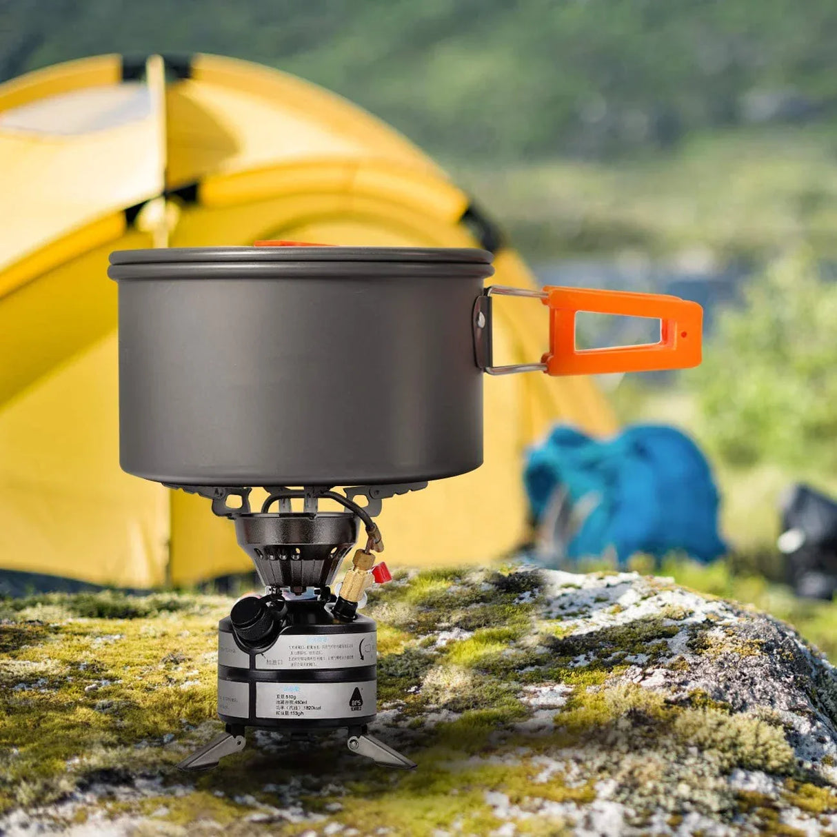 Outdoor Camping Cookware Kit Aluminum Portable Nonstick Cooking