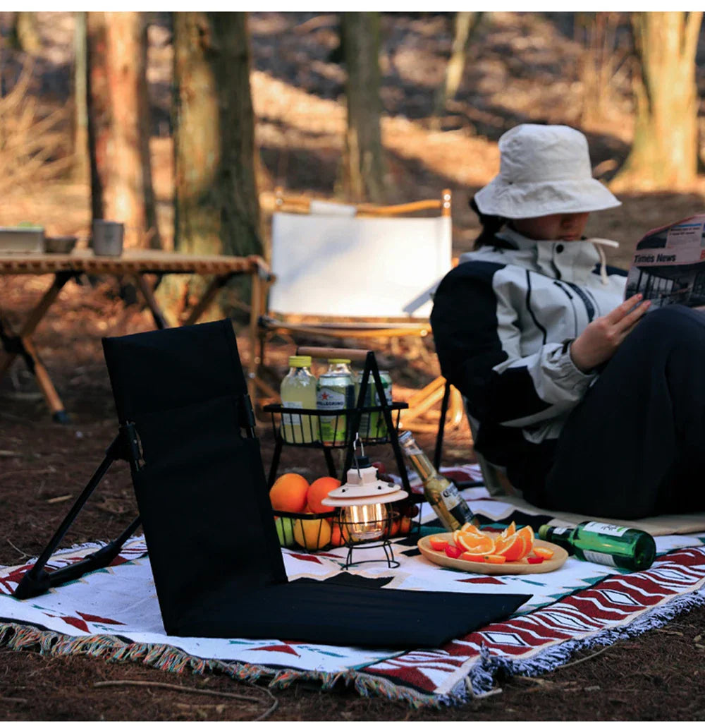 Outdoor Foldable Camping Chair Garden Park Single Lazy