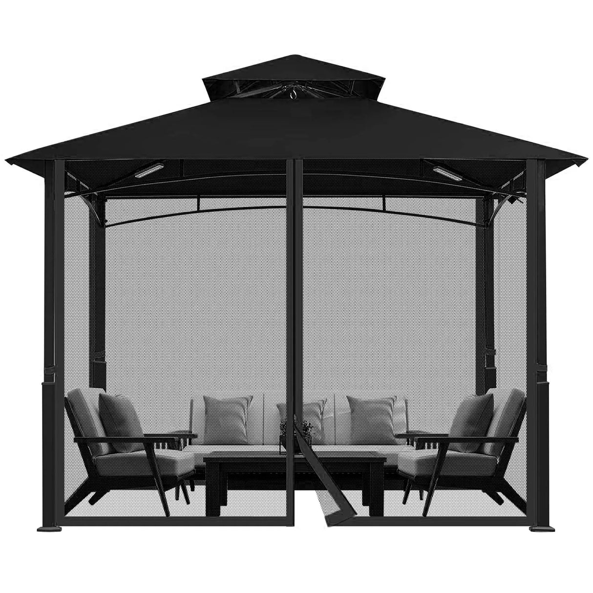 Outdoor Gazebo Mosquito Netting Universal Replacement Canopy Net