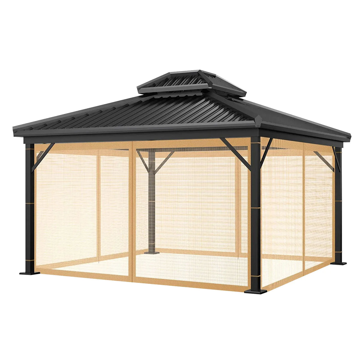 Outdoor Gazebo Mosquito Netting Universal Replacement Canopy Net