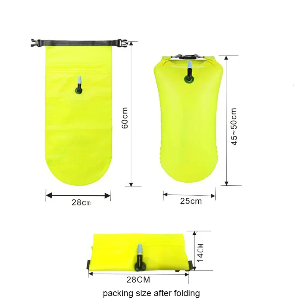 Outdoor Safety Swimming Buoy Multifunction Swim Float Bag