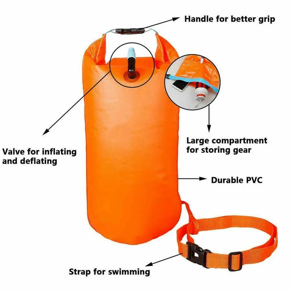 Outdoor Safety Swimming Buoy Multifunction Swim Float Bag