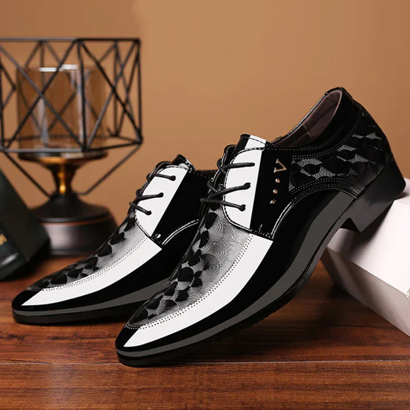 Oxfords Leather Men's Shoes Casual Dress Men Lace Up Breathable Formal Office for Man Big Size 38-48 Flats