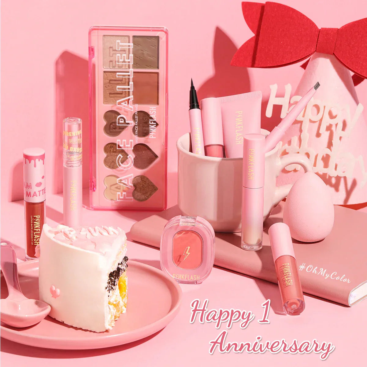 PINKFLASH 1 Anniversary Full Face Makeup Sets Liquid