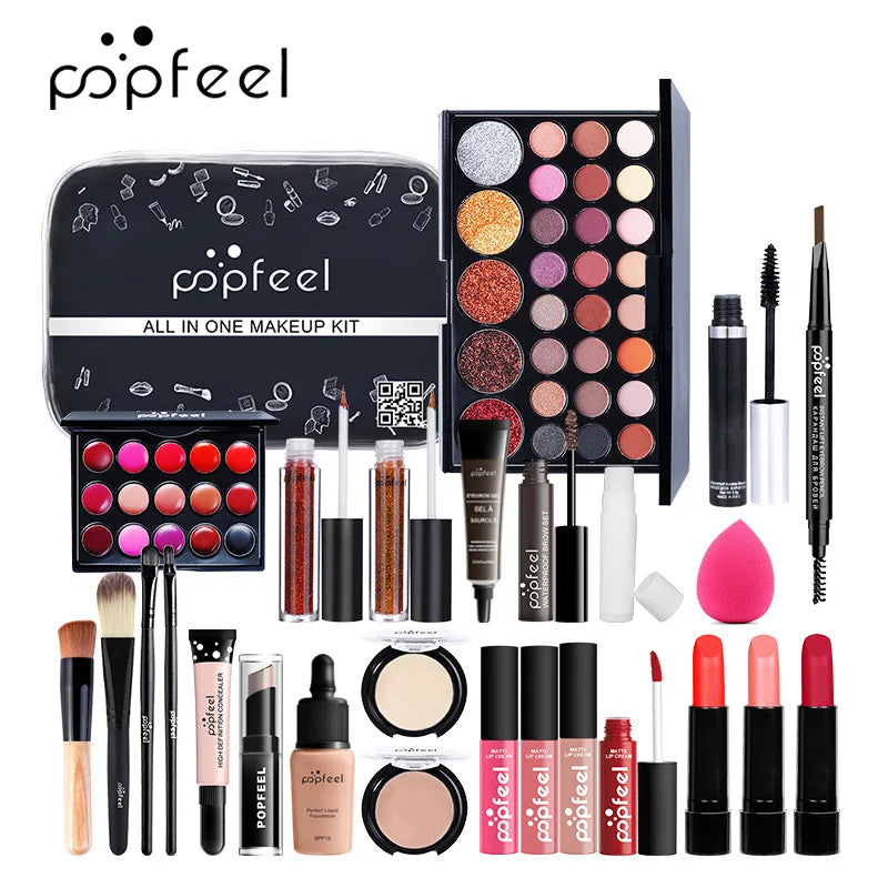 POPFEEL Lip Gloss Makeup Brush Eye Shadow Blush