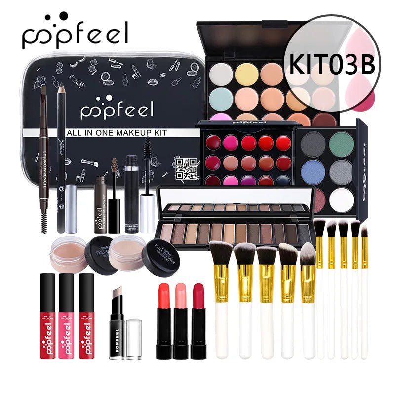 POPFEEL Lip Gloss Makeup Brush Eye Shadow Blush