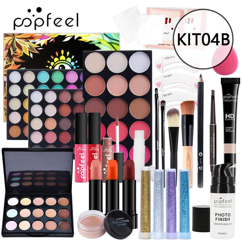 POPFEEL Lip Gloss Makeup Brush Eye Shadow Blush