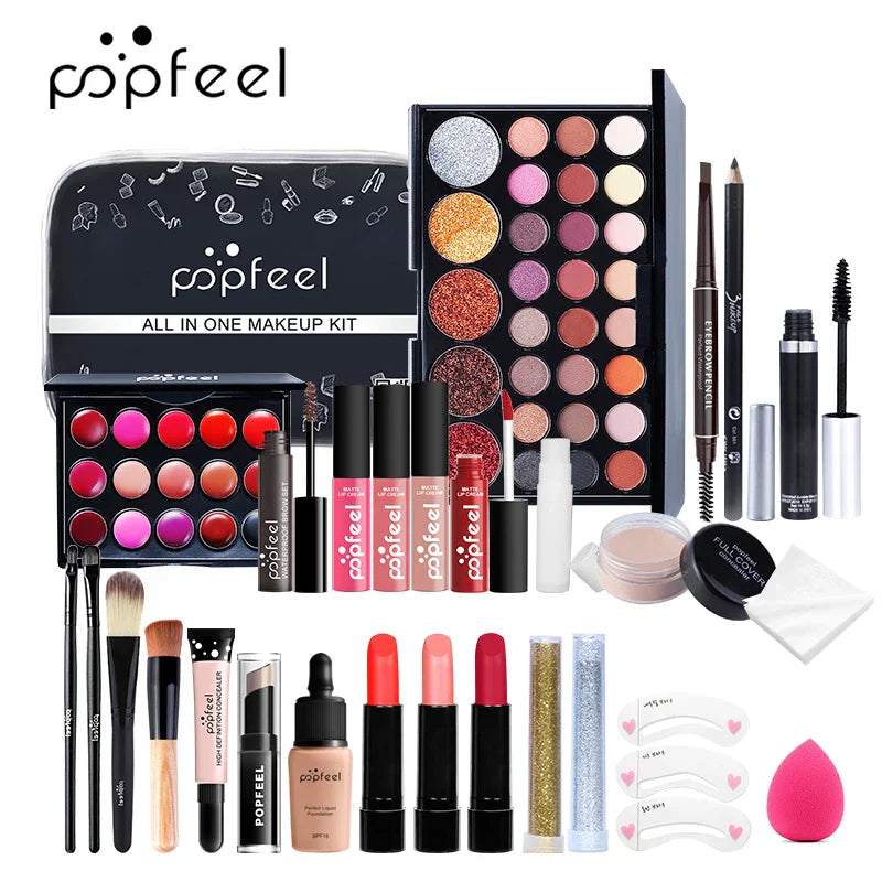 POPFEEL Makeup Kit ALL IN ONE Full Facial