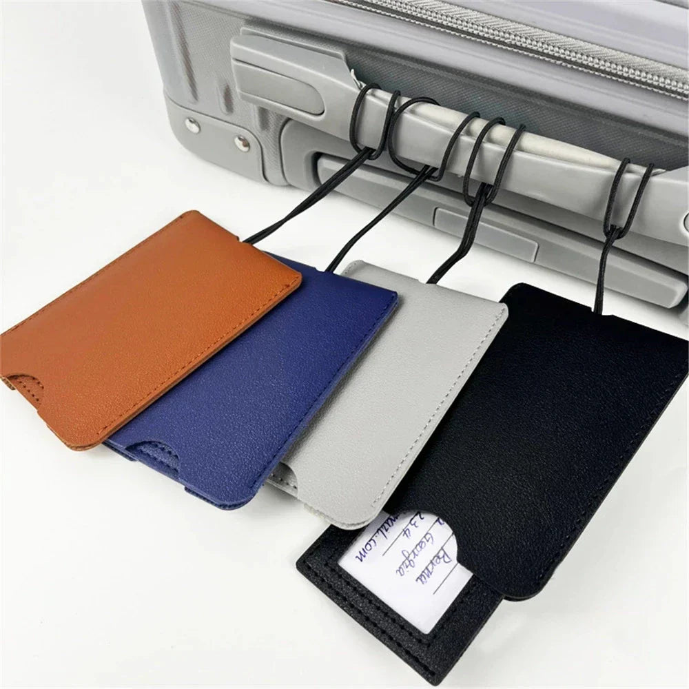 PU Leather Luggage Tag Travel Accessories Suitcase Identifier