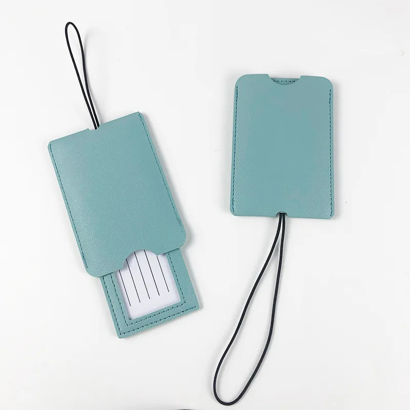 PU Leather Luggage Tag Travel Accessories Suitcase Identifier