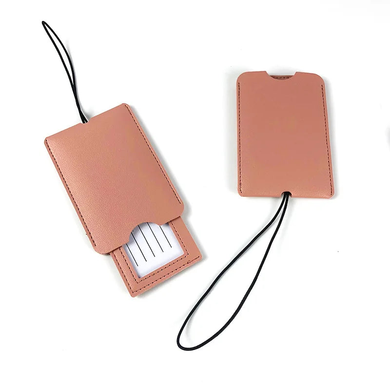 PU Leather Luggage Tag Travel Accessories Suitcase Identifier