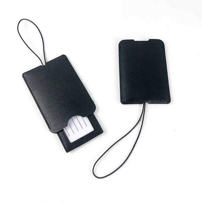 PU Leather Luggage Tag Travel Accessories Suitcase Identifier
