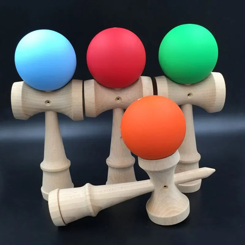 Painted Wood Kendama Toy Outdoor Fitness Balls Train
