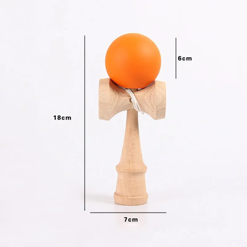 Painted Wood Kendama Toy Outdoor Fitness Balls Train