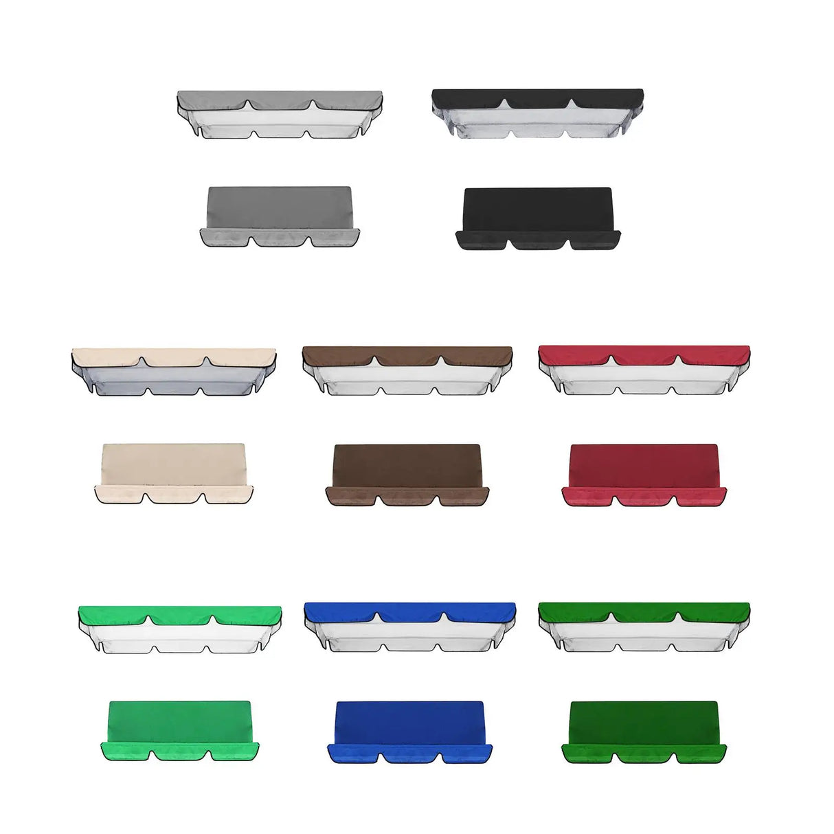 Patio Swing Canopy Replacement Dustproof Outdoor Garden Furniture